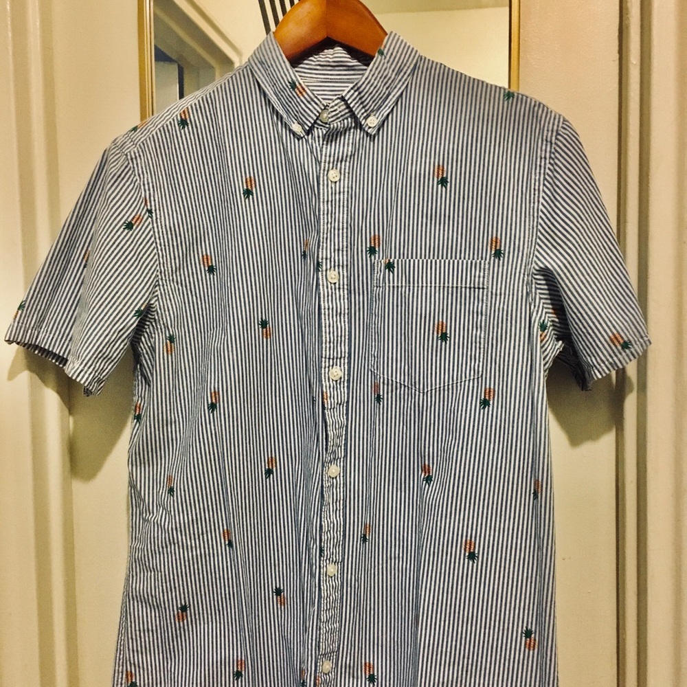 Striped Blue Oxford Shirt